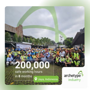 200,000 safe working hours without a Lost Time Injury (LTI) within just 8 months