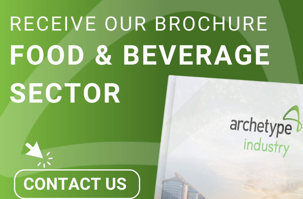 poster visual of archetype industry Food and Beverage brochure
