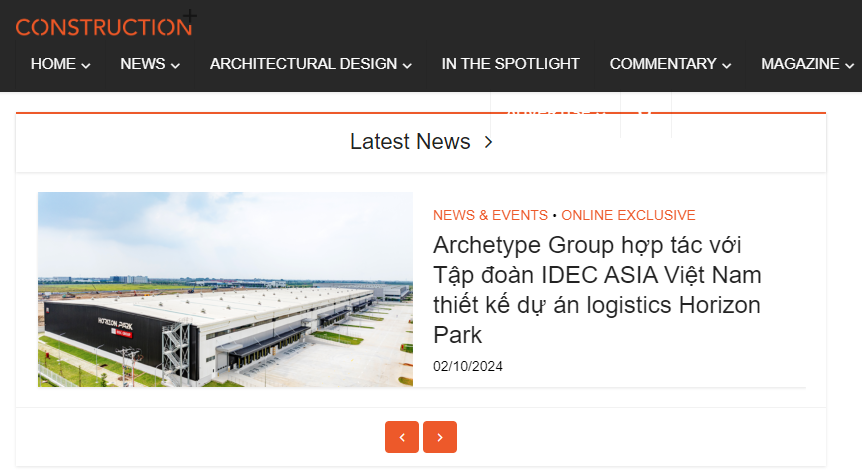 Archetype Group partners with IDEC GROUP ASIA Vietnam on the Horizon Park Project