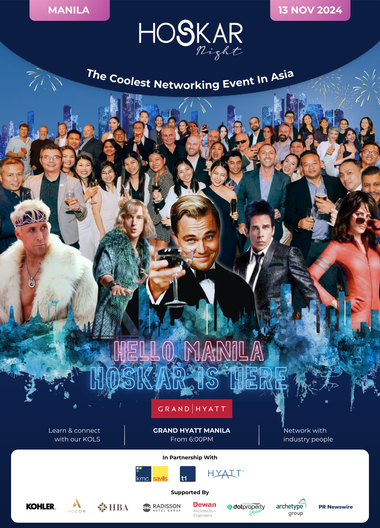 poster visual of HoSkar Night event in Manila