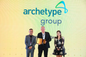 Archetype Group receiving Hubexo Asia Awards 2025