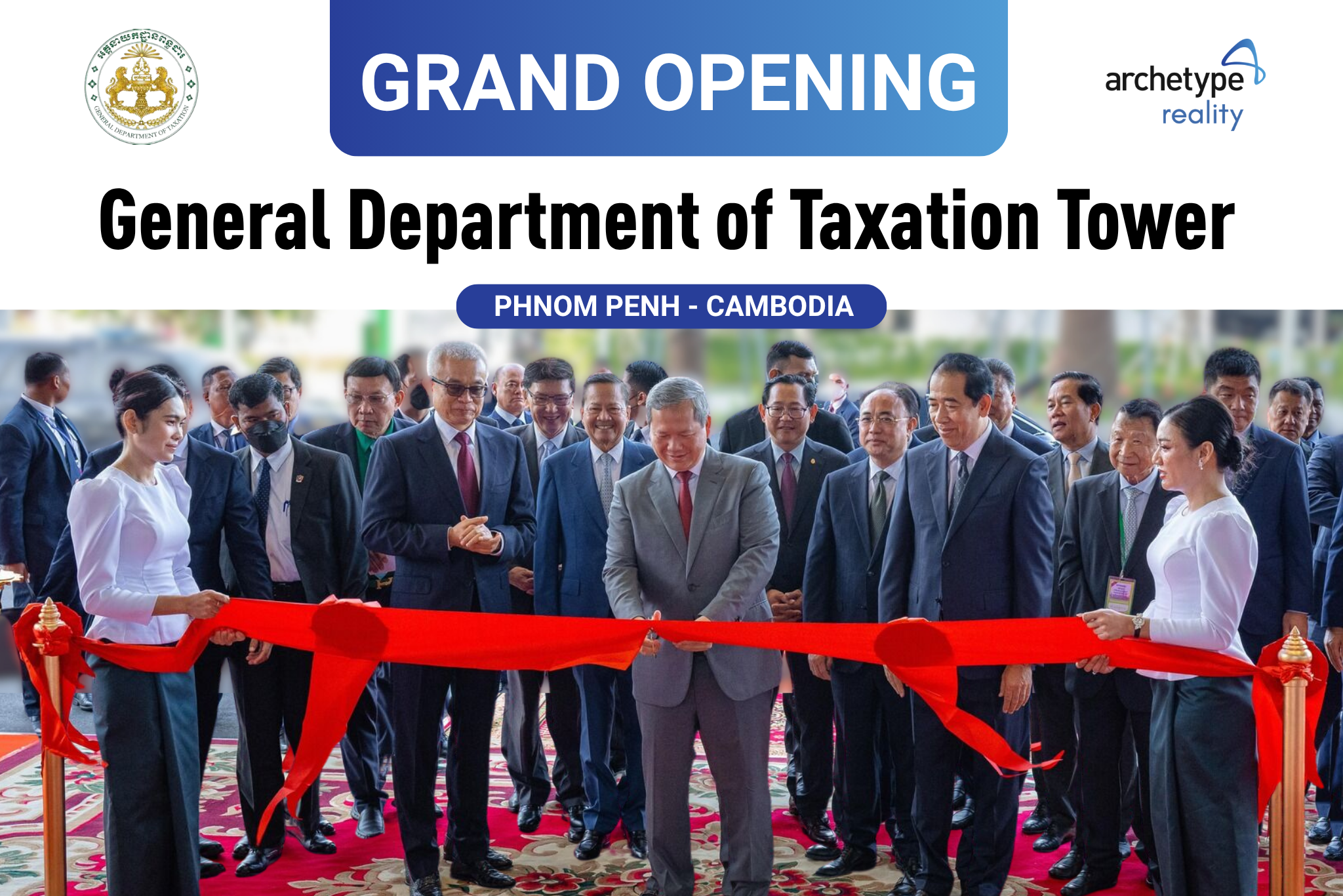 Grand Opening of Cambodia's New General Department of Taxation Tower